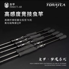 蟲甲 競技路亞竿 高碳纖維輕量化釣竿, 夢掩槍柄1.98米C662-L