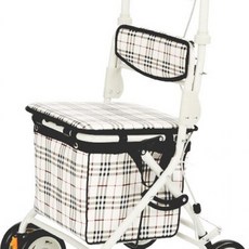 라온아띠 성인용보행기 KCS-303 실버카 할머니유모차 시장 손수레, 1개