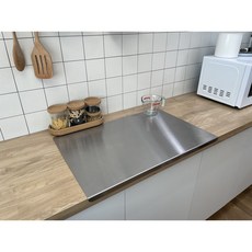 [국산] 자몽베이킹 스테인리스 도마 포스코 316 ㄱ자 절곡형 가정용 업소용 싱크대 상판 보호판, 1개