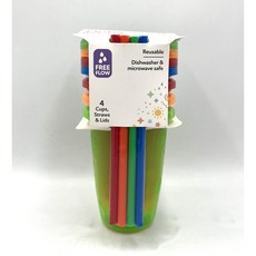 누비 간편한 빨대컵 4P, 1, 300ml