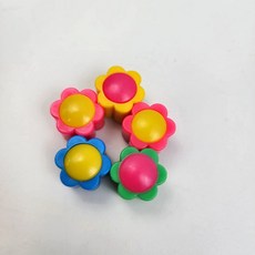 [무료배송/당일배송] 공기놀이 꽃 모양 칼라 공깃돌 [엘리빅마켓], 1세트
