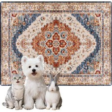 강아지 소변 패드 트레이닝 업그레이드 다목적 고흡수성 및 누수 방지 빠른 건조 냄새 제어브릭블루 18 x24 x2PCS, 18" x24"(Pack of 2), Brick/Blue