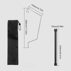 캠핑 IGT 램프 걸이식 랙 분리형 랜턴 스탠드 야외 휴대용 라이트 행거 곡선 홀더 조명 액세서리, Style A