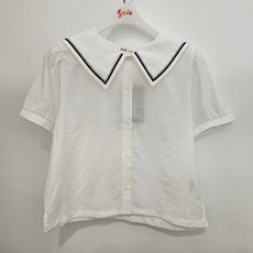 [소이주니어] 빅카라 블라우스 24m1652wt 여아 여름상품 초특가