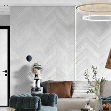 목재 무늬 벽지 셀프 접착식 습기 곰팡이방지 단열 인테리어 시트지, 라이트 그레이