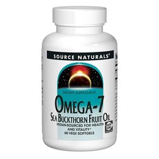 SOURCE NATURALS Omega-7沙棘果油素食膠囊, 60顆, 1罐