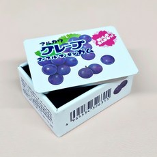 마루가와 버블껌 틴케이스 포도맛 사탕 케이스 과일 향 입체 믹스 맛 아트웍 어린이 용, 본상품, 1