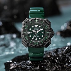 CITIZEN 日本星辰 PROMASTER 1982經典復刻 限量 光動能 潛水錶 BN0228-06W 綠迷 公司貨