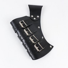 중세 코스프레 칼집 허리벨트 검집 세트 바이킹 무기 소품, 검정 칼집, 1개