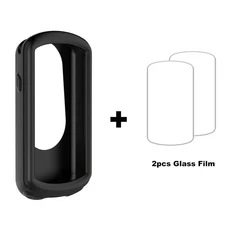Garmin Edge 1030 / Plus 실리콘 Gps 자전거 컴퓨터 화면 보호 Cyclocomputer 케이스 커버 유리 필름, 04 black case film, 01 Edge 1030 Plus
