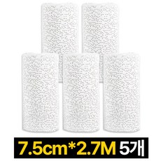 딜러버 미술용 석고붕대 석고 미술재료 7.5cm x 2.7M 3인치, 5개, 혼합색상