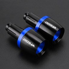 오토바이 알루미늄 조절식 브레이크 클러치 레버 핸들바 핸드 엔드, 2. BLUE, 1개