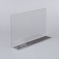 플로우마켓 L형 투명 칸막이 20x12cm 1P 자석형 l자투명가림막 자석진열칸막이, 혼합색상