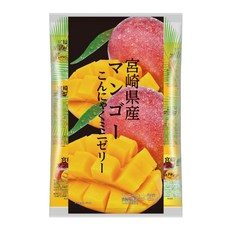 미야자키 망고 곤약 미니 젤리 1봉지 450g(약 30개 정도) 6봉지 포함, 450g