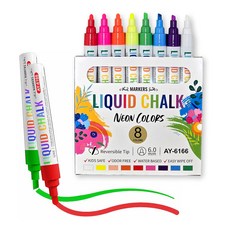 Glapy 지워지는 더블팁 윈도우마카, 1세트, 8색