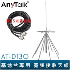 AnyTalk AT-D130 基地台專用 寬頻接收天線 全長170CM, 1個