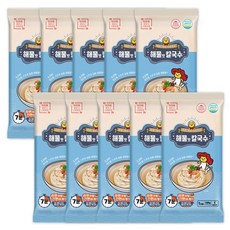 쫄깃 구포 이지쿡 해물맛칼국수 (면+스프 라면처럼 간편 1인분) 소확행몰, 10개, 108g