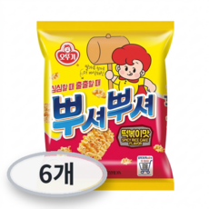 오뚜기 뿌셔뿌셔 떡볶이맛, 90g, 6개
