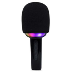 PLEIGO 무선 블루투스 LED 휴대용 마이크, P154, 블랙