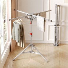 접이식 대형 빨래건조대 확장형 베란다 옥상 숙소 건조대, 막대 개수4개, 그레이