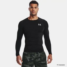 [백화점 정품] 언더아머 Under Armour 1361524-001 남성 히트기어 아머 컴프레션 긴팔 티셔츠