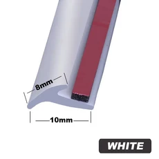 범용 자동차 고무 씰링 스트립 기울어 진 T 형 도어 Weatherstrip 가장자리 실란트, 2m White 8mm