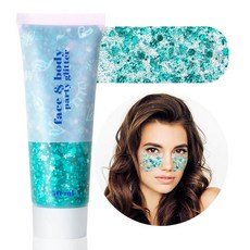 MEICOLY 골드 및 그린 페이스 바디 헤어 글리터, 19 dazzle green body glitter