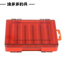 【漁多多釣具】雙面路亞盒 路亞收納盒 假餌收納盒 大容量釣魚配件, 1個, 紅色（小）