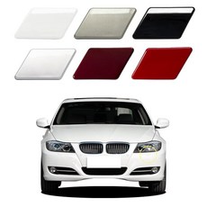 Goholy 자동차 전면 범퍼 헤드라이트 와셔 커버 BMW 3 시리즈 E90 E91 2009 2010 2011헤드라이트 와셔 노즐 커버 61677211209 6167721121, Right Passengers side, 블랙