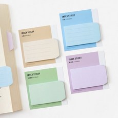 파스텔 인덱스 스티키 S, 블랭크퍼플, 1개, 색상, 개당 수량