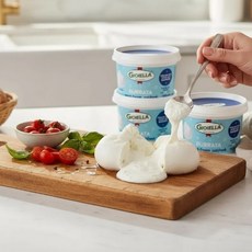 [지오이엘라] 직수입 수제 부라타치즈 100g 4팩, 없음, 없음