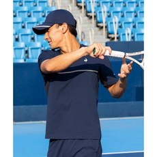 르꼬끄 남성 테니스 반팔 티셔츠 게임셔츠 LN5FHT20M 네이비