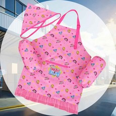 캐릭터 앞치마 토시 두건 3종세트 쿠킹복장 키친용품 선물용 미술학원 역할놀이 주방놀이