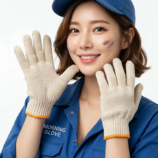 모닝글러브 국산 면장갑 목장갑 40g (100켤레), 1개, 40g 화이트 100켤레