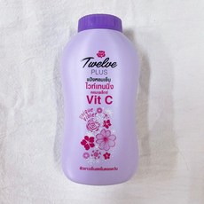 Twelve Plus 涼感爽身粉 Vit C, 1個, 紫140g（到期26年9/14,效期/重量看選項