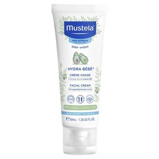 호주 무스텔라 Mustela Hydra-Bebe Face Cream 어린이 하이드라 베베 페이스 크림, 3개, 40ml