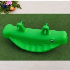 유치원 더블 시소 장난감 어린이 야외 실내 원목 플라스틱 2인용 실내시소 놀이터시소, 1개, 30.그린 두꺼운