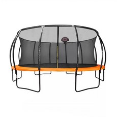 트램폴린 네트 트램펄린 다이어트 덤블링 선물 야외, 주황색 4.88m 16피트, 1개