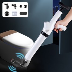 콜콜러브 일체형 초강력 에어 뚫어뻥 고압 펌프 변기뚫어뻥 변기막혔을때 세면대막힘 하수구뚫음, 화이트