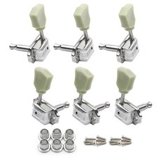 Swhmc 3R3L Green Tulip Button Mac Swhmc 3R3L Green Tulip Button Machine Heads Vintage Style Guitar T, 1개