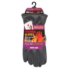 Polar Extreme Heat 여성용 셰르파 안감 스트레치 장갑 그레이 - M/L 125015