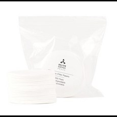 TIMEMORE 아이스 드리퍼 100PCS 라운드 에스프레소 종이 필터 2.17in55mm Aeropress Moka Pot 종이 필터 Delter Press Coffee 용