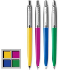 Parker 조터 오리지널 볼펜 컬렉션 블랙 잉크 미디엄 포인트 4개입, 4 Count (Pack of 1)