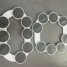 【旋轉的家】軌道式餐盤 360度旋轉盤 適用圓桌、聚餐分餐, 1個, 8個轉盤, N/A