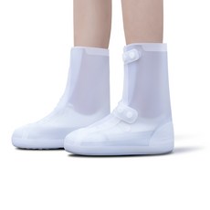 완켄판시 방수신발커버 순백색여성레인부츠 장화 슈즈커버, 1세트, XL