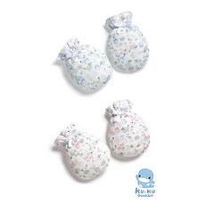 KUKU酷咕鴨 竹纖有機棉幸福啾啾護手套，寶寶防抓傷手套，柔軟透氣呵護新生兒肌膚