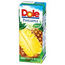Dole(돌) 파인애플 100% 200ml 종이팩×18개입×(2 케이스)