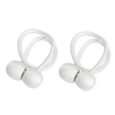 마그네틱 자석 타이백 커튼 고정, 화이트, 2개