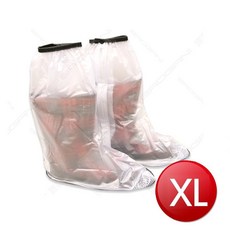 DongShen 高筒拉鍊透明鞋套 XL 摩托車靴/襪