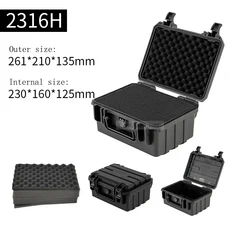 플라스틱 방수 도구 상자 안전 보호 장비 밀폐 케이스 스폰지 포함, 01 As shown, 01 빠른, 02 2316H